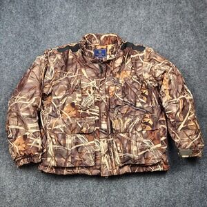 Beretta Jacket Mens Large Brown Advantage Max-4 HD Camo Puffer Hunting Insulated